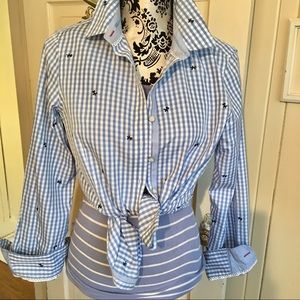 Brooks Brothers Blue Gingham Button-Down Shirt